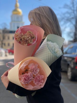 Букет 3 діантуса мікс