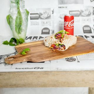 Pirpa Kebab (Pecivo ili Tortilja), Pomfrit, Coca Cola