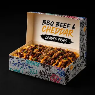 BBQ beef & Cheddar Loaded Fries                                                                                              