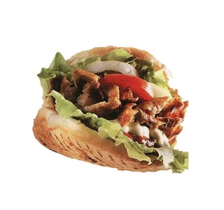 Doner kebab de pollo