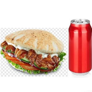 1 Pita Kebab + 1 Bebida Lata