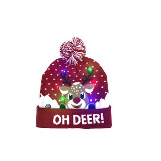 Caciula Craciun cu led, Eurozep, marime universala, rosu