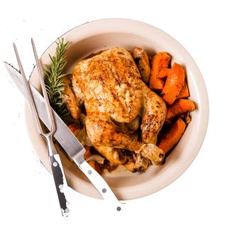 Pollo Asado a la Cerveza + Acompañamiento