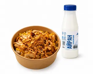 Комбо потата курка кукурудза + Айран