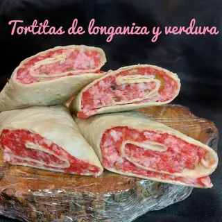 Tortitas de longaniza y verdura