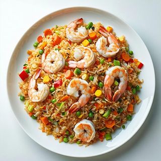 Chao Fan z krewetkami