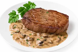 Pavé De Bœuf Sauce Crème Champignon