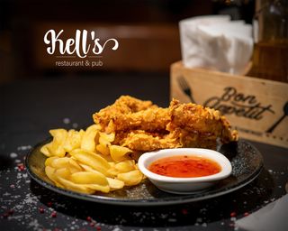 Grujoane din piept de pui in crusta de fulgi de porumb