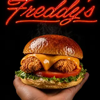 La Freddy´s Chicken Burger.