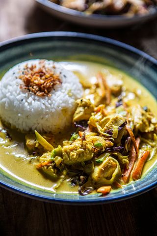 Curry tailandés de pollo