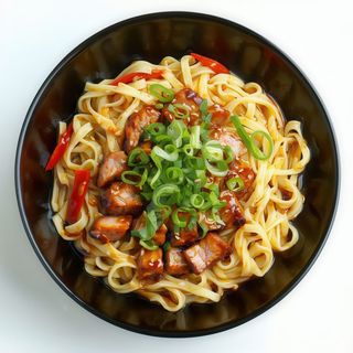 Tallarines Fritos Con Cerdo