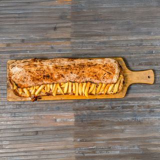 Panuozzo porchetta e patatine