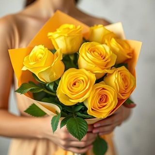Ramo 12 rosas amarillas