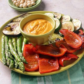 Verduras A La Plancha Con Romesco