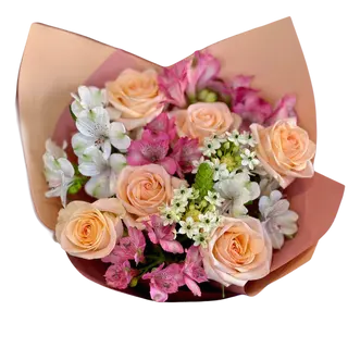 Buchetul "Romantic Peach"