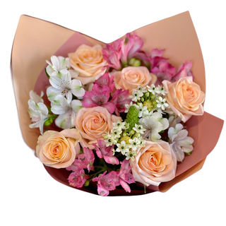 Buchetul "Romantic Peach"