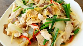 Fried Meat with Ginger