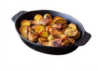 pollo con patatas
