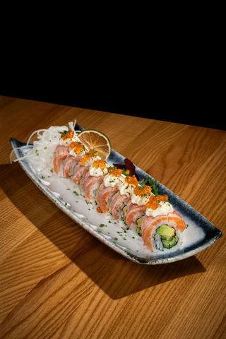 Philly Salmon Flambé