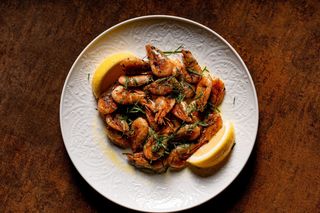 Жареные креветки