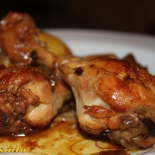 Arroz blanco pollo guisado