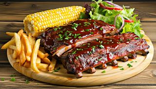 Żeberka wieprzowe w sosie BBQ