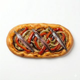 Coca De Escalivada Amb Anxoves
