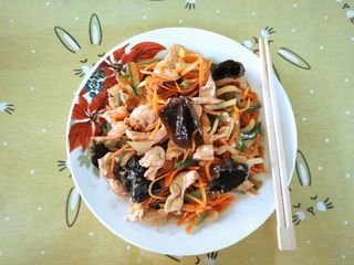 Pui cu aroma de peste