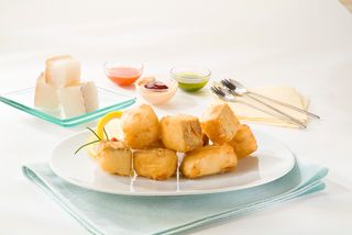 Dados De Bacalao En Tempura