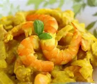 Gambas Al Curry Estilo Tailandés