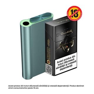 Starter Kit HYPER X2 AIR TEAL + glo by Dunhill Obsidian Tobacco