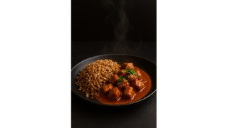 Kasza gryczana z gulaszem wieprzowym