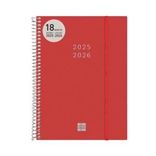 Agenda 2025 26 Esp S/V E10 Rojo - 8422952397380