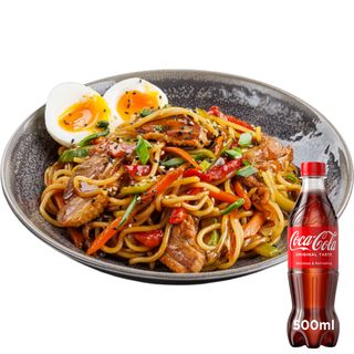 Нудли с патешко (370г) + Coca-Cola 500 ml