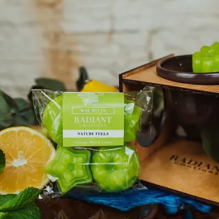 Wax Melts cu Candela - Eucalypt, Mint & Lemon