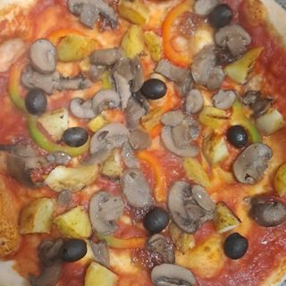 Pizza con i funghi