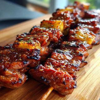Pork skewers