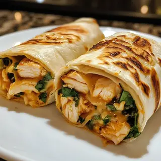 Dürüm döner au poulet (cheddar) / Çedarlı Tavuk döner dürüm