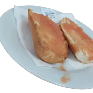 Barra De Pan Tostado Con Tomate