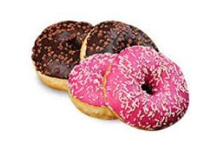 Донат с клубничной начинкой