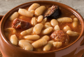 Tapa de fabada asturiana