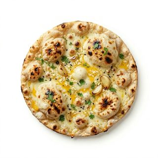 Naan Con Ajo Y Queso
