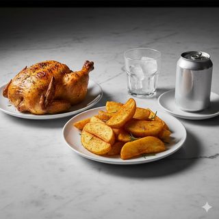 Menú Pollo Asado (Entero)