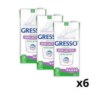 6x Leite M/G S/Lact. - Gresso 1L