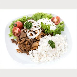 23 Piatto kebab con riso