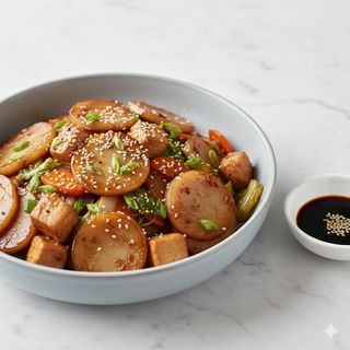 Gnocchi cinesi con pollo