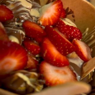 Mini pancake strawberry 