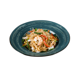 Удон с тигровыми креветками 