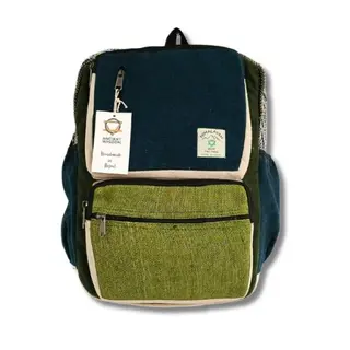Mochila exclusiva de cáñamo Azul & Salvia