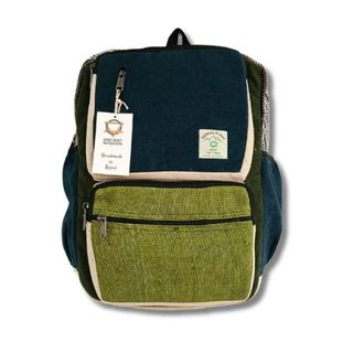 Mochila exclusiva de cáñamo Azul & Salvia